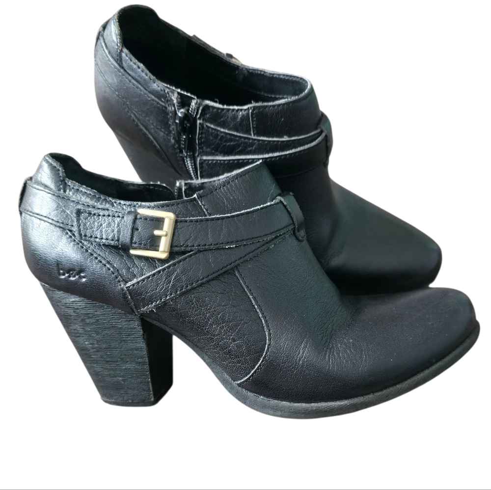 b.ø.c. Børn Black Leather Ankle Boots